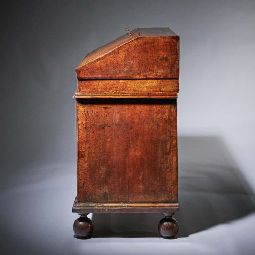 HUGUENOT 17THCENTURY CHARLES II WILLIAM AND MARY WALNUT TWOPIECE BUREAU - ADDITIONAL PHOTO 3