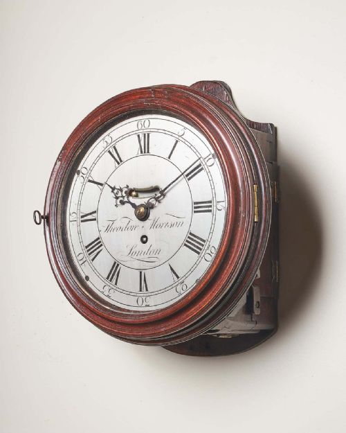 18THCENTURY GEORGE III MAHOGANY EIGHTDAY 8 SILVER DIAL CLOCK BY TM LONDON - ADDITIONAL PHOTO 1