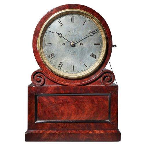william iv early victorian eightday mahogany table clock by widenham london - CATEGORY: ANTIQUE CLOCKS - DATED 19TH CENTURY