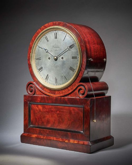 WILLIAM IV EARLY VICTORIAN EIGHTDAY MAHOGANY TABLE CLOCK BY WIDENHAM LONDON - ADDITIONAL PHOTO 2