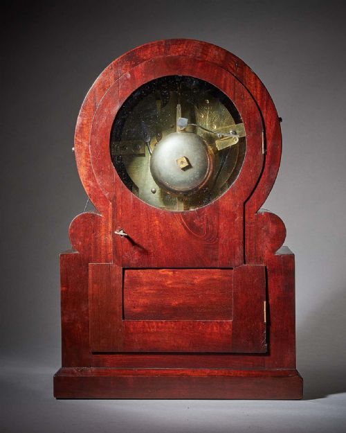 WILLIAM IV EARLY VICTORIAN EIGHTDAY MAHOGANY TABLE CLOCK BY WIDENHAM LONDON - ADDITIONAL PHOTO 4
