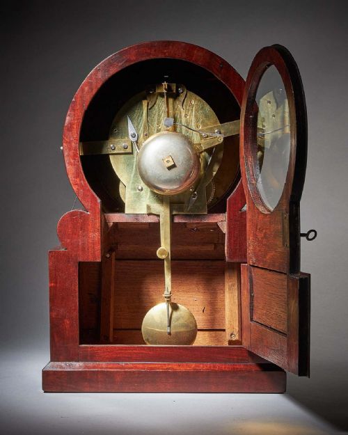 WILLIAM IV EARLY VICTORIAN EIGHTDAY MAHOGANY TABLE CLOCK BY WIDENHAM LONDON - ADDITIONAL PHOTO 5