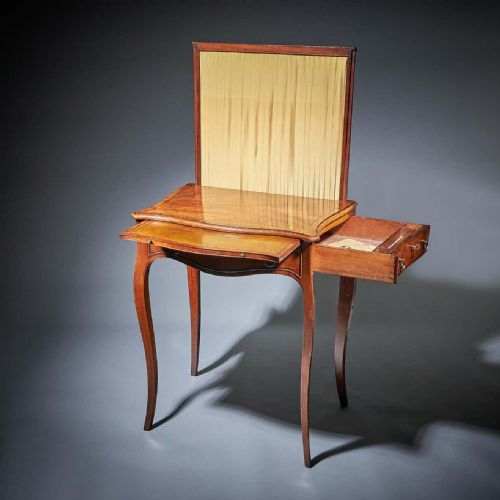 18TH CENTURY GEORGE III CHIPPENDALE MAHOGANY AND TULIPWOOD WRITING TABLE C1770 - ADDITIONAL PHOTO 2