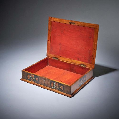 17TH CENTURY MUSEUM GRADE WILLIAM AND MARY OLIVE OYSTER MARQUETRY LACE BOX - ADDITIONAL PHOTO 6
