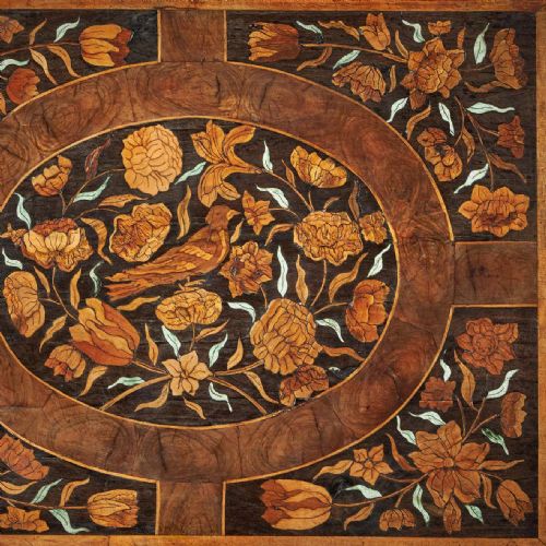 17TH CENTURY MUSEUM GRADE WILLIAM AND MARY OLIVE OYSTER MARQUETRY LACE BOX - ADDITIONAL PHOTO 7