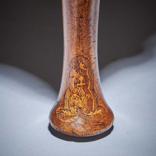 FINE AND RARE GEORGE I 18TH C WALNUT AND MARQUETRY CHAIR WITH TAPESTRY FRAGMENT - ADDITIONAL PHOTO 13