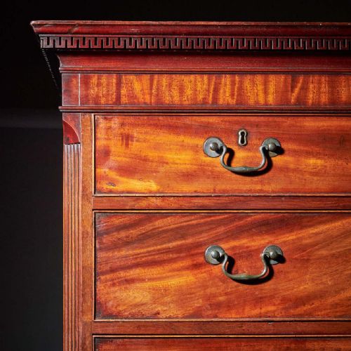 18TH CENTURY GEORGE III MAHOGANY SECRETAIRE CHEST ON CHEST CIRCA 17701780 - ADDITIONAL PHOTO 7