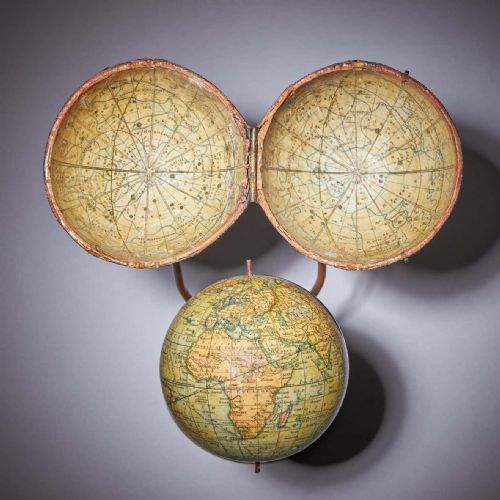 18th century george iii terrestrial 3 pocket globe by cary dated 1791 - CATEGORY: ANTIQUE MISCELLANEOUS - DATED 19TH CENTURY
