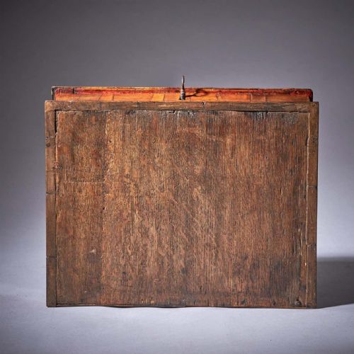 17TH CENTURY LATE STUART PERIOD DIMINUTIVE OLIVE OYSTER LACE BOX - ADDITIONAL PHOTO 9