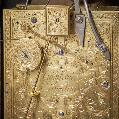 A SMALL 18TH CENTURY GEORGE I PERIOD TABLE CLOCK BY GAMALIEL VOYCE C1725 - ADDITIONAL PHOTO 6