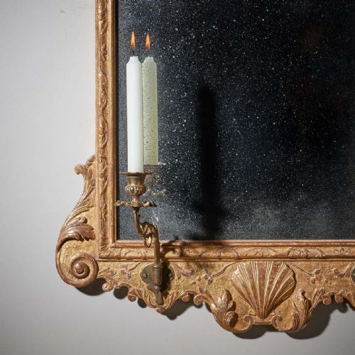 FINE 18TH CENTURY GEORGE I GILT GESSO PIER OR CONSOLE MIRROR MANNER OF BELCHIER - ADDITIONAL PHOTO 1