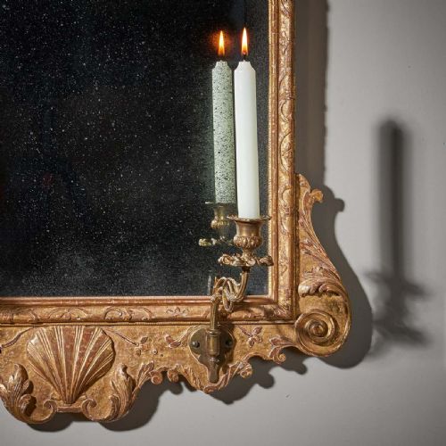 FINE 18TH CENTURY GEORGE I GILT GESSO PIER OR CONSOLE MIRROR MANNER OF BELCHIER - ADDITIONAL PHOTO 2