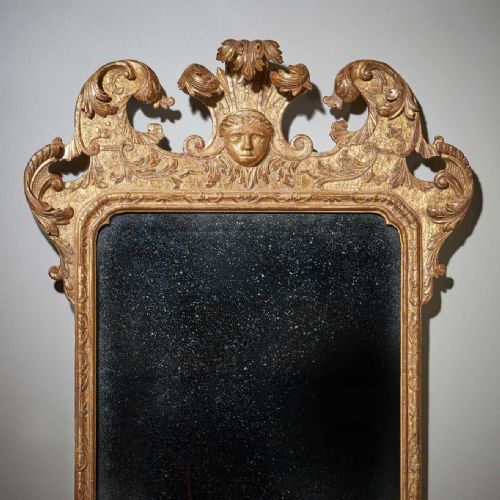 FINE 18TH CENTURY GEORGE I GILT GESSO PIER OR CONSOLE MIRROR MANNER OF BELCHIER - ADDITIONAL PHOTO 3