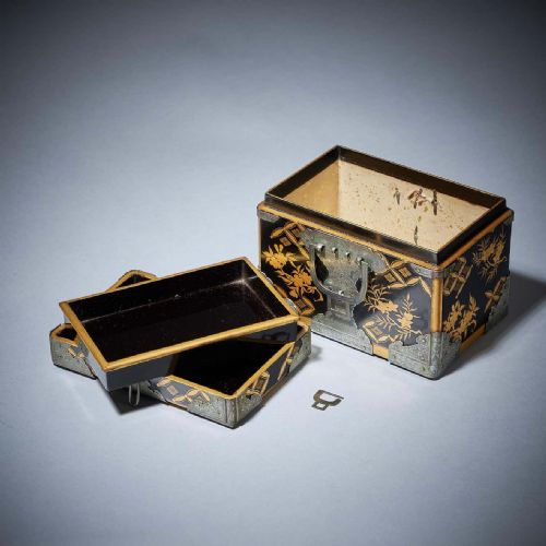 MINIATURE HASAMIBAKO TRAVELLING CHEST EDO PERIOD LATE 18TH EARLY 19TH CENTURY - ADDITIONAL PHOTO 6