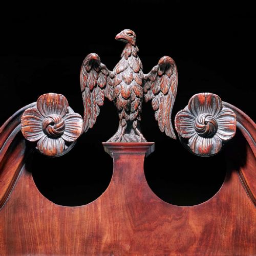 A GEORGE II IRISH MAHOGANY SECRETAIRE KNEEHOLE BOOKCASE ATT C HEARN - ADDITIONAL PHOTO 4