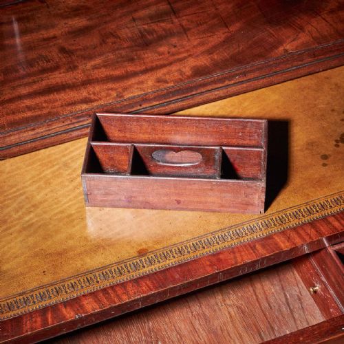 A GEORGE II IRISH MAHOGANY SECRETAIRE KNEEHOLE BOOKCASE ATT C HEARN - ADDITIONAL PHOTO 7