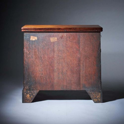 UNIQUE 18TH CENTURY GEORGE II 'DUMMY' FRONTED MAHOGANY BACHELORS CHEST - ADDITIONAL PHOTO 13