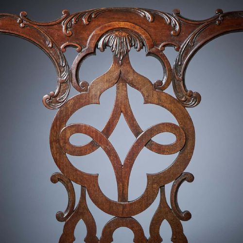 GEORGE III 18TH CENTURY MAHOGANY ARMCHAIR IN THE MANNER OF THOMAS CHIPPENDALE - ADDITIONAL PHOTO 11
