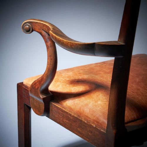 GEORGE III 18TH CENTURY MAHOGANY ARMCHAIR IN THE MANNER OF THOMAS CHIPPENDALE - ADDITIONAL PHOTO 14