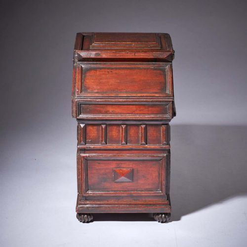 THE ELIZABETHAN 16TH CENTURY DIMINUTIVE CEDAR WOOD TABLE CASKET OR DESK BOX - ADDITIONAL PHOTO 6