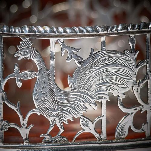 A UNIQUE PAIR OF 18TH CENTURY GEORGE III SILVER ENGRAVED OPEN FRET WINE COASTERS - ADDITIONAL PHOTO 14
