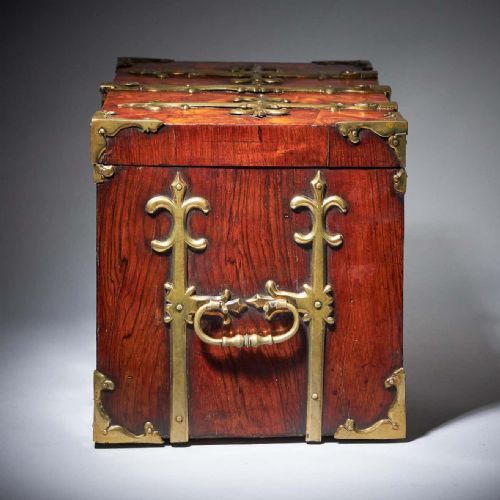 17TH C WILLIAM AND MARY KINGWOOD STRONGBOX OR COFFRE FORT C 1690 - ADDITIONAL PHOTO 6