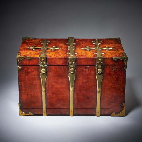 17TH C WILLIAM AND MARY KINGWOOD STRONGBOX OR COFFRE FORT C 1690 - ADDITIONAL PHOTO 7