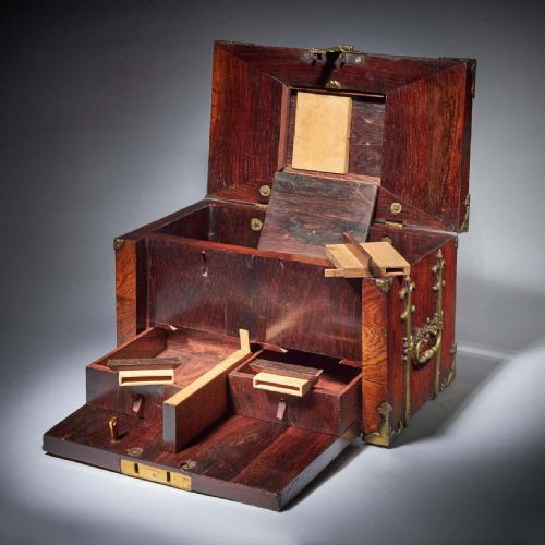17TH C WILLIAM AND MARY KINGWOOD STRONGBOX OR COFFRE FORT C 1690 - ADDITIONAL PHOTO 10