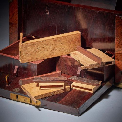 17TH C WILLIAM AND MARY KINGWOOD STRONGBOX OR COFFRE FORT C 1690 - ADDITIONAL PHOTO 11