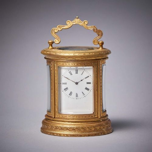 19TH CENTURY EIGHTDAY MINIATURE GILTBRASS CARRIAGE CLOCK WITH ORIGINAL CASE - ADDITIONAL PHOTO 2