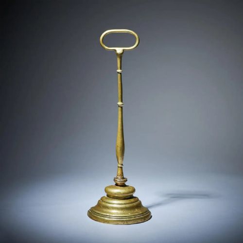 rare 18th century georgian brass doorstop from the reign of king george iii - CATEGORY: ANTIQUE MISCELLANEOUS - DATED 18TH CENTURY