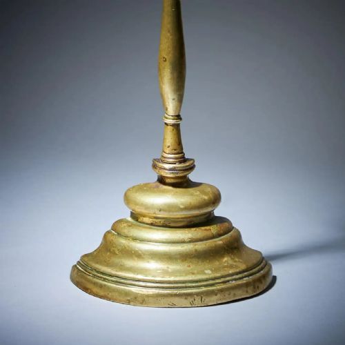 RARE 18TH CENTURY GEORGIAN BRASS DOORSTOP FROM THE REIGN OF KING GEORGE III - ADDITIONAL PHOTO 2