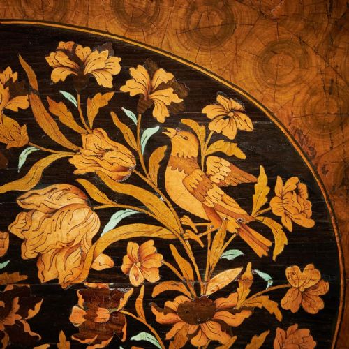 17TH CENTURY CHARLES II OLIVE OYSTER FLORAL MARQUETRY TABLE CIRCA 16801690 - ADDITIONAL PHOTO 10