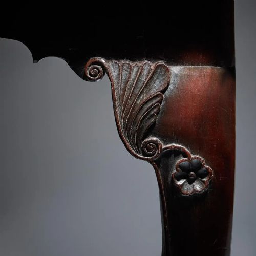 EARLY 18TH CENTURY IRISH GEORGE I MAHOGANY CONSOLE TABLE WITH MARBLE TOP - ADDITIONAL PHOTO 8
