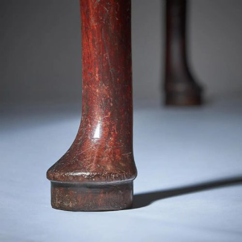 EARLY 18TH CENTURY IRISH GEORGE I MAHOGANY CONSOLE TABLE WITH MARBLE TOP - ADDITIONAL PHOTO 11