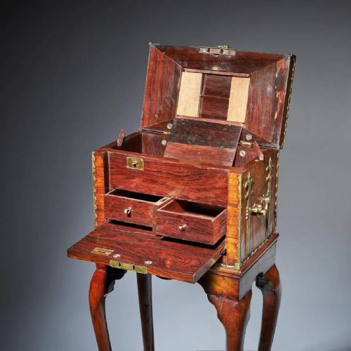 17TH CENTURY WILLIAM AND MARY ROSEWOOD COFFRE FORT ON STAND SECRET COMPARTMENTS - ADDITIONAL PHOTO 6