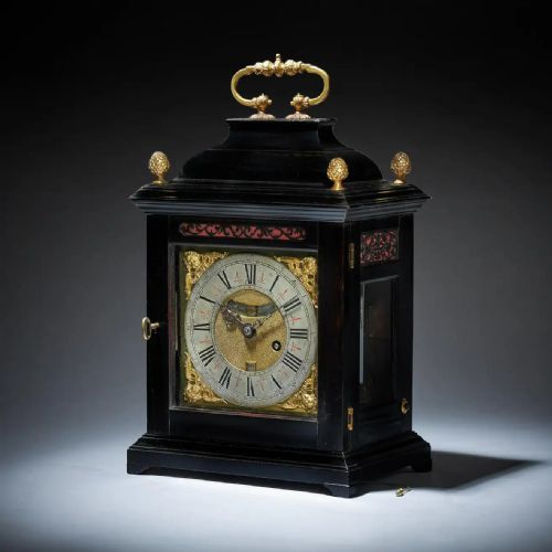 17TH CENTURY WILLIAM AND MARY EIGHTDAY SPRINGDRIVEN TABLE CLOCK CIRCA 1695 - ADDITIONAL PHOTO 1