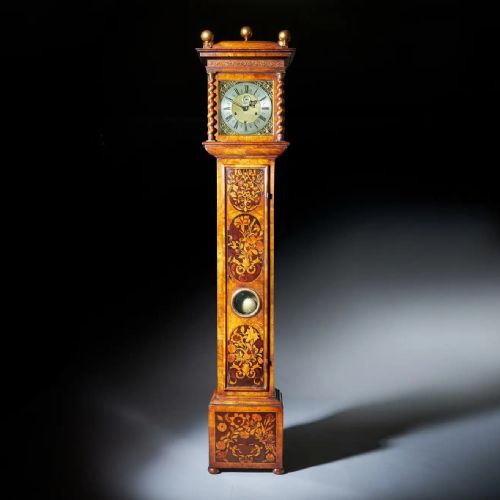 17th century charles ii month going 10 marquetry longcase clock by john wise - CATEGORY: ANTIQUE CLOCKS - DATED 17TH CENTURY