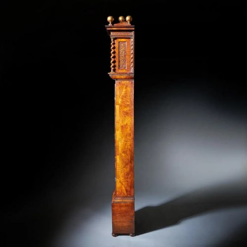 17TH CENTURY CHARLES II MONTH GOING 10 MARQUETRY LONGCASE CLOCK BY JOHN WISE - ADDITIONAL PHOTO 1