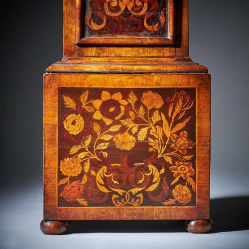 17TH CENTURY CHARLES II MONTH GOING 10 MARQUETRY LONGCASE CLOCK BY JOHN WISE - ADDITIONAL PHOTO 9