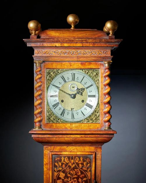 17TH CENTURY CHARLES II MONTH GOING 10 MARQUETRY LONGCASE CLOCK BY JOHN WISE - ADDITIONAL PHOTO 10