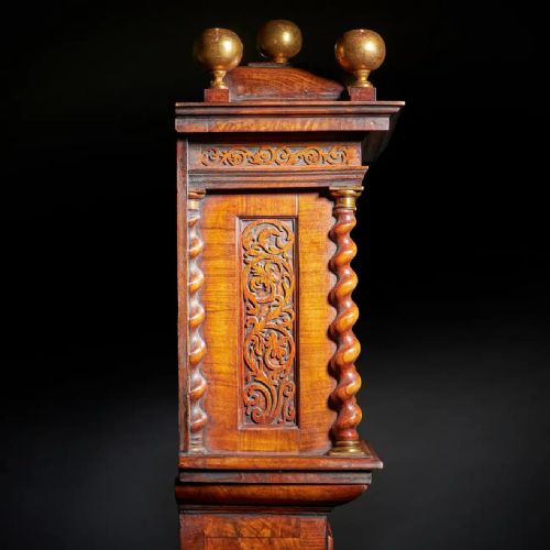 17TH CENTURY CHARLES II MONTH GOING 10 MARQUETRY LONGCASE CLOCK BY JOHN WISE - ADDITIONAL PHOTO 16