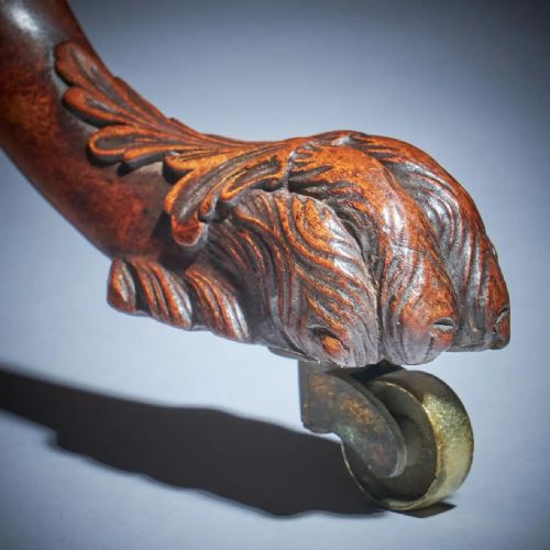 RARE 18TH CENTURY GEORGE III MAHOGANY IRISH WOLF FOOT TRIPOD TABLE CIRCA 1760 - ADDITIONAL PHOTO 2