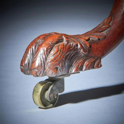 RARE 18TH CENTURY GEORGE III MAHOGANY IRISH WOLF FOOT TRIPOD TABLE CIRCA 1760 - ADDITIONAL PHOTO 3