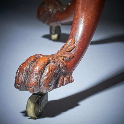 RARE 18TH CENTURY GEORGE III MAHOGANY IRISH WOLF FOOT TRIPOD TABLE CIRCA 1760 - ADDITIONAL PHOTO 8