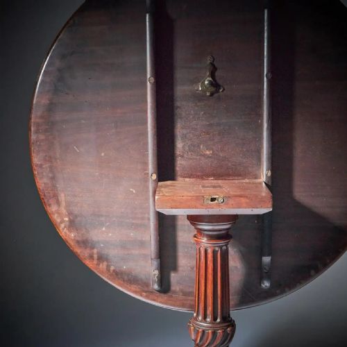 RARE 18TH CENTURY GEORGE III MAHOGANY IRISH WOLF FOOT TRIPOD TABLE CIRCA 1760 - ADDITIONAL PHOTO 15