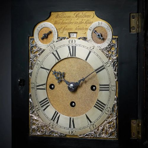 RARE 18THCENTURY GRANDE SONNERIE STRIKING TABLE CLOCK BY WILLIAM POULTON - ADDITIONAL PHOTO 10
