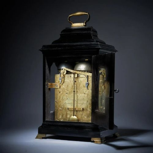 RARE 18THCENTURY GRANDE SONNERIE STRIKING TABLE CLOCK BY WILLIAM POULTON - ADDITIONAL PHOTO 12