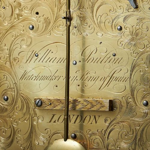 RARE 18THCENTURY GRANDE SONNERIE STRIKING TABLE CLOCK BY WILLIAM POULTON - ADDITIONAL PHOTO 13