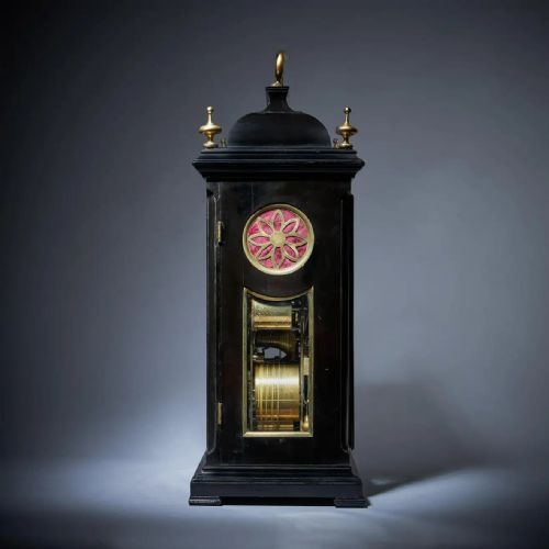 A RARE 18TH CENTURY GEORGE II MUSICAL TABLE CLOCK BY MATTHEW KING C 1735 - ADDITIONAL PHOTO 4